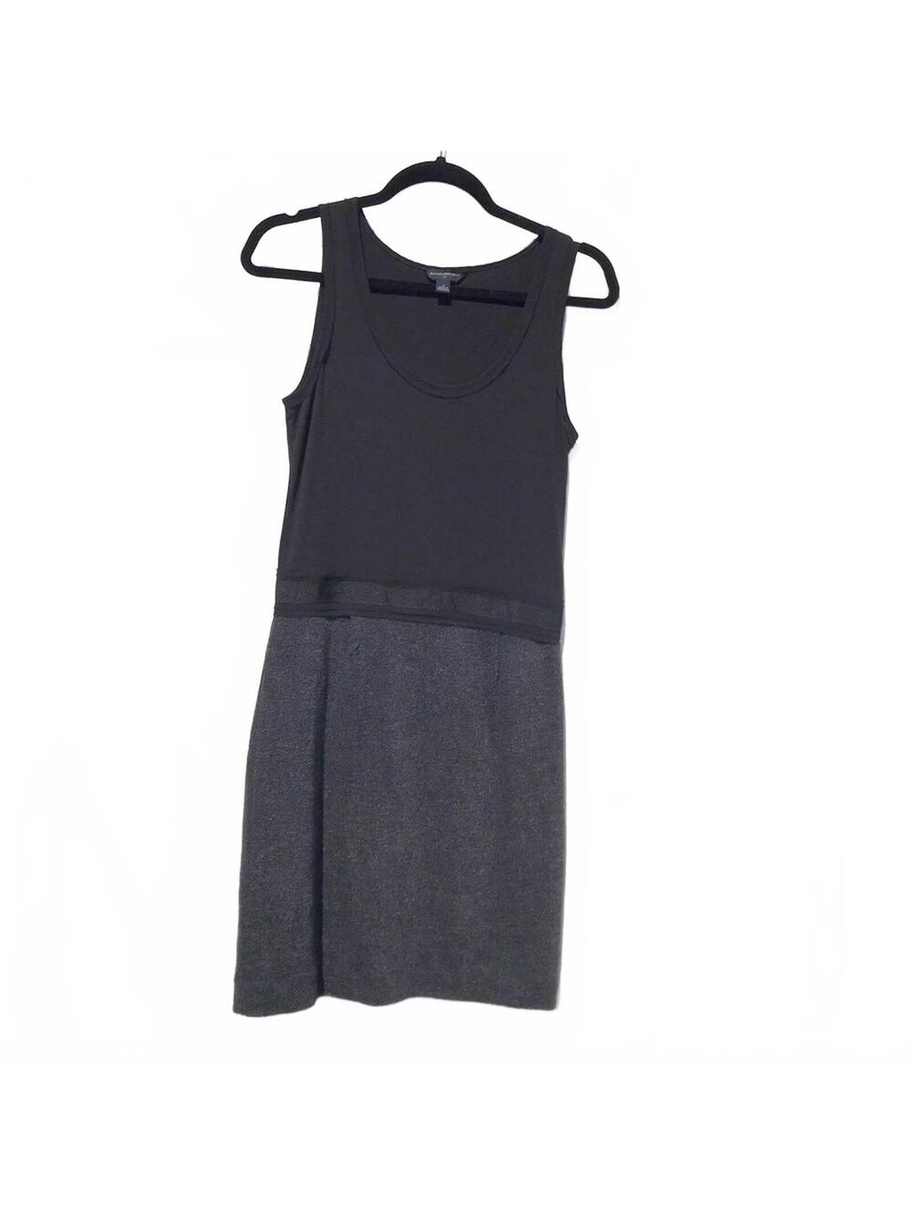 Banana Republic Classic Black and Grey Mixed Textile Tank Dress |  Size 4